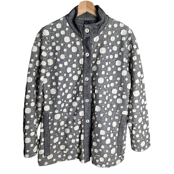 Focus Casual Life Small Cotton Sleeve Knit Cardigan Jacket Shacket Women's - Picture 1 of 7